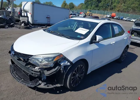 2014 Toyota Corolla S Plus z USA, uszkodzony, nr VIN 2T1BURHE4EC033405